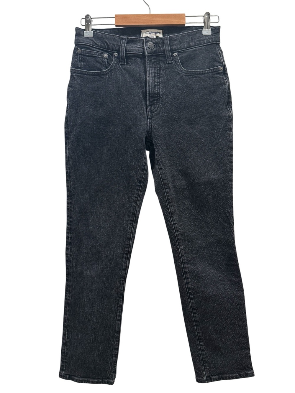 Madewell Washed Black Straight-Leg Jeans - Picture 2 of 7